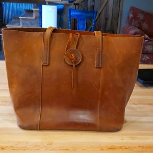 Full-Grain Leather Tote